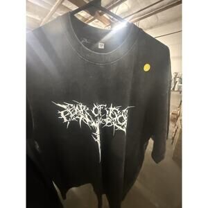 Men’s Casual Metal Graphic Crew Neck Cotton T-Shirt Short Sleeve Size M